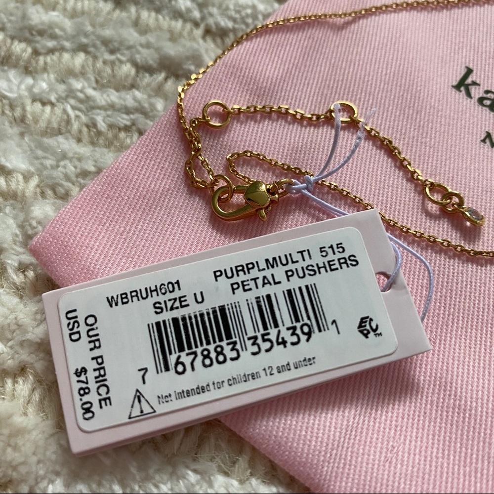 NWT Kate Spade Petal Pushers flower necklace - Picture 12 of 14